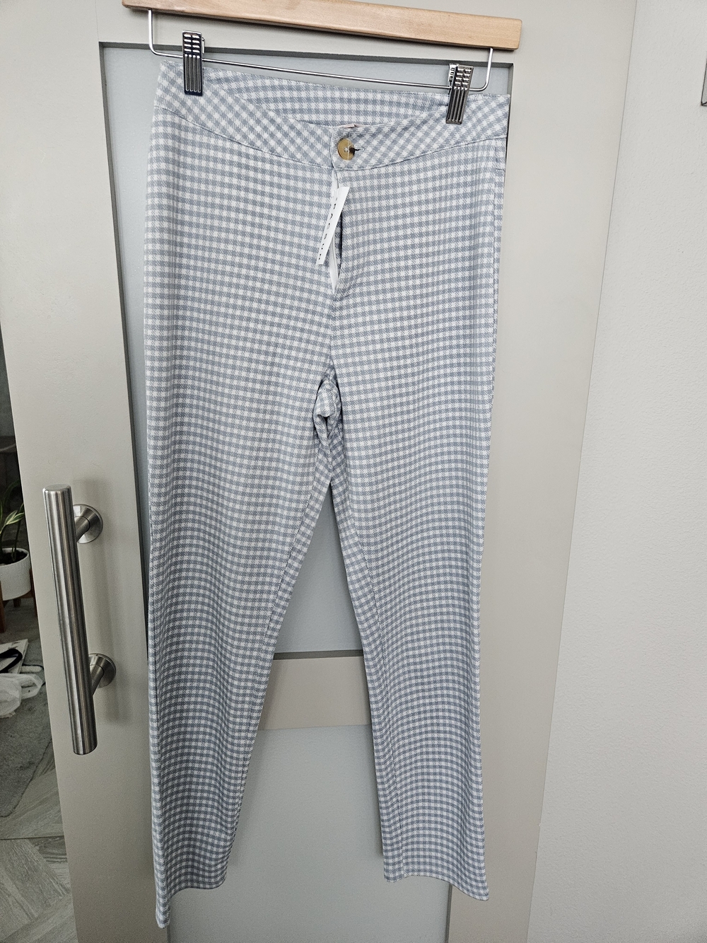 PacSun Light Blue Gingham Ankle Pants